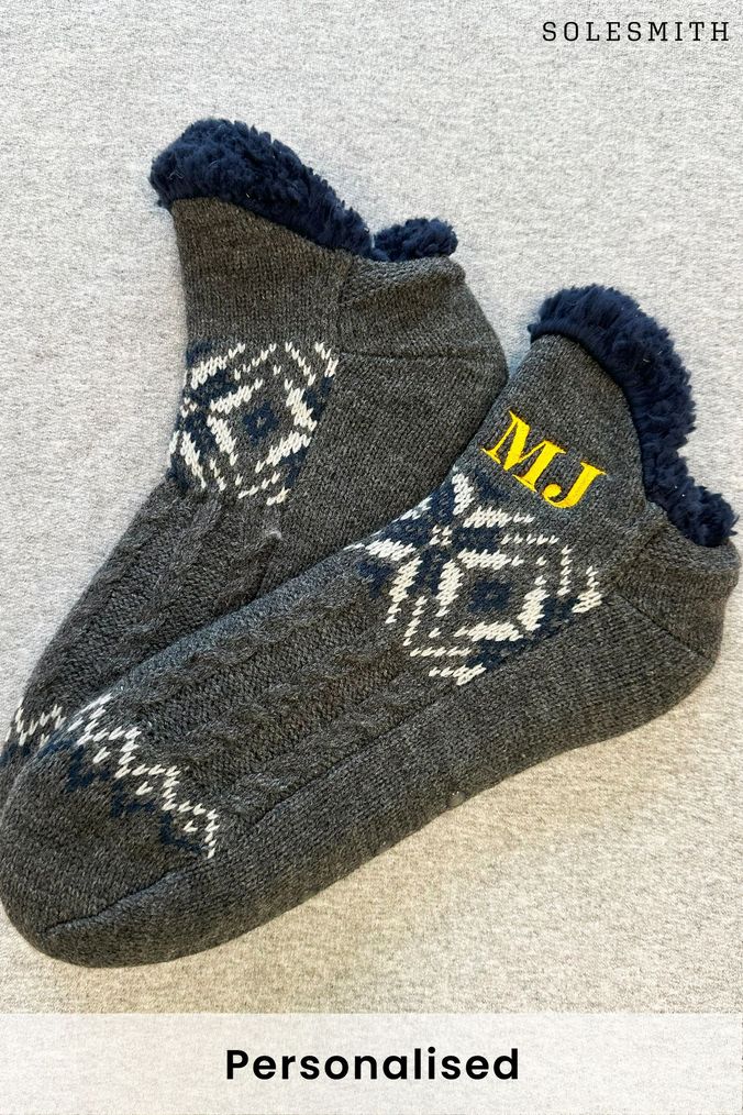 Mens Slipper Socks Bed Chunky Slipper Socks Next