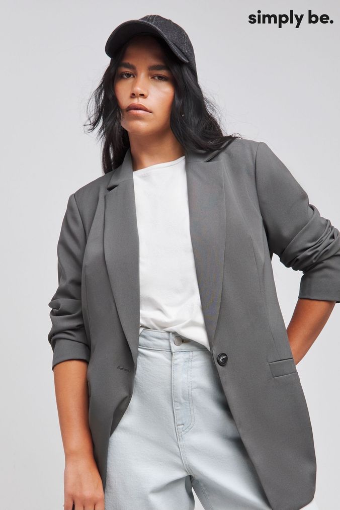 Next grey blazer womens shop