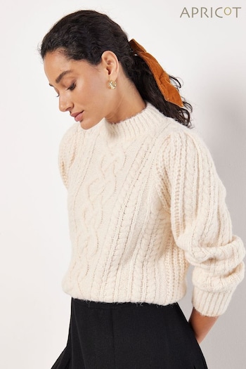 Apricot Cream Cable Knit Chunky Jumper (AT1429) | £39