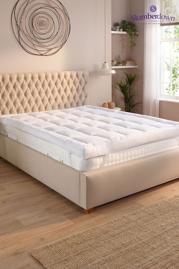 Slumberdown White Sleep Soundly Extra Deep Mattress 10cm Topper (AT1930) | £40 - £70