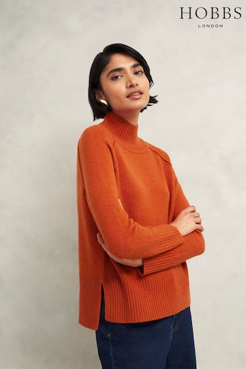 Hobbs Orange Lorraine Jumper (AT2632) | £99