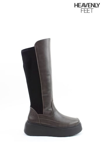 Heavenly Feet Earth Estella Tall Brown Boots (AT2818) | £75