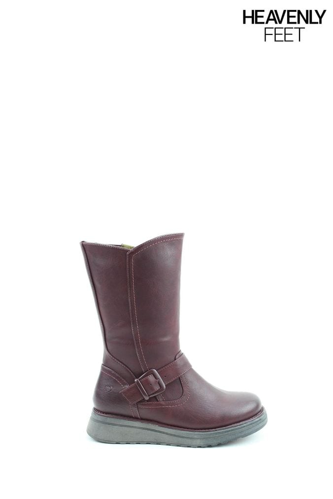 Buy Women s Boots Red Heavenly Feet Footwear Online Next UK