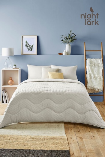 Night Lark Tufted Dot Coverless Duvet and Pillowcase Set 10.5 Tog (AT2858) | £0