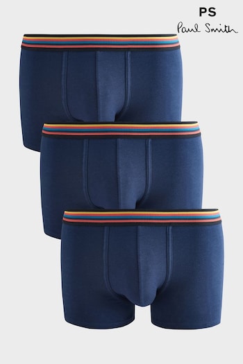 PS Paul Smith Navy Artist Stripe Low Rise Boxers 3 Pack (AT3133) | £42