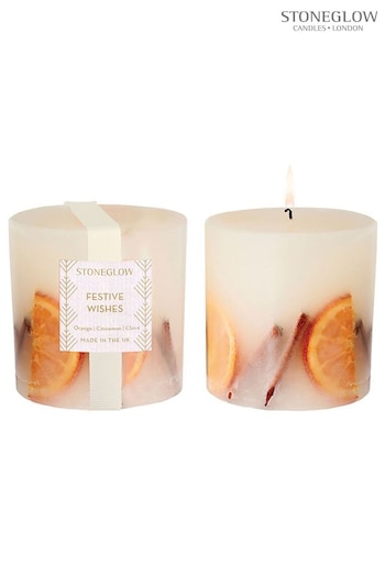 Stoneglow Festive Wishes Botanical Scented Candle (AT3174) | £28