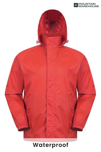 Mountain Warehouse Red Mens Pakka Waterproof Jacket (AT3528) | £32