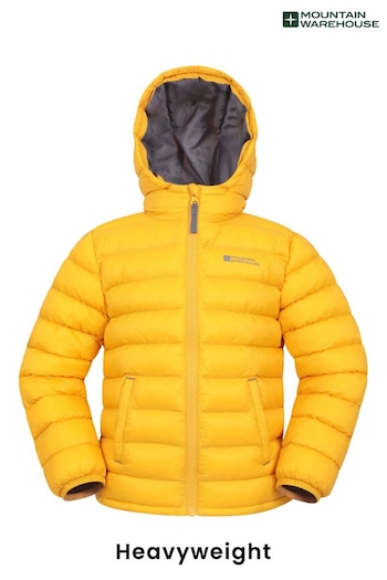 Mountain Warehouse Yellow Kids Seasons II Water Resistant Padded Jacket (AT3779) | £32