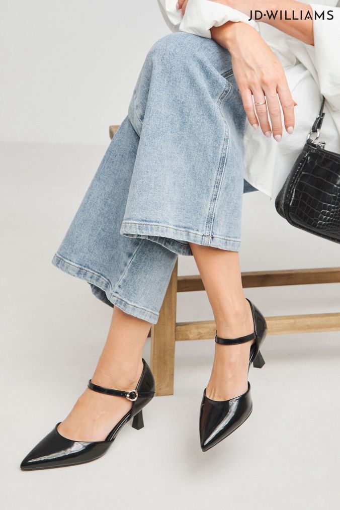 AspennigeriaShops Buy Women s Shoes UK 8 EU 42 Black JD Williams Point Partywear Footwear Online michael kors cassia leather boots