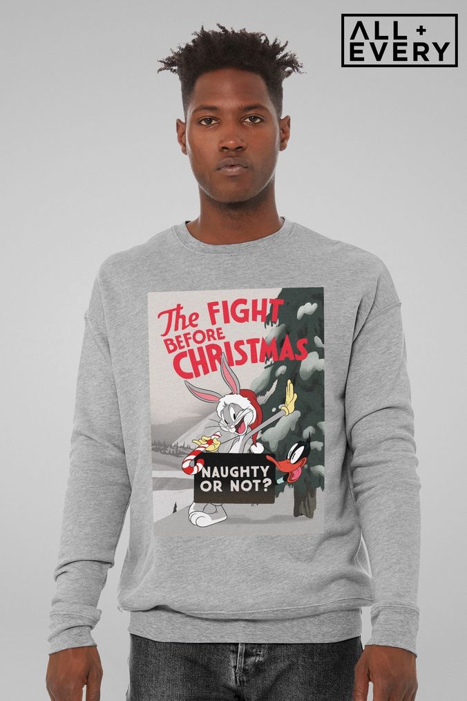 Grey christmas sweatshirt store