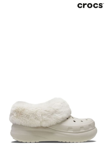 Crocs Cream Furever Crush Clogs (AT3941) | £75