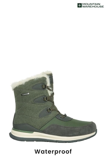 Mountain Warehouse Green Womens Ice Crystal Waterproof Snow Boots (AT4031) | £80