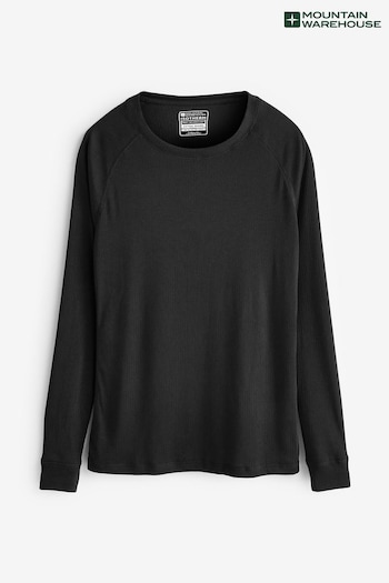 Mountain Warehouse Black Talus Womens Round Neck Thermal Top (AT4067) | £20