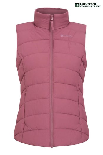 Mountain Warehouse Pink Womens Opal Water Resistant Padded Gilet (AT4140) | £39