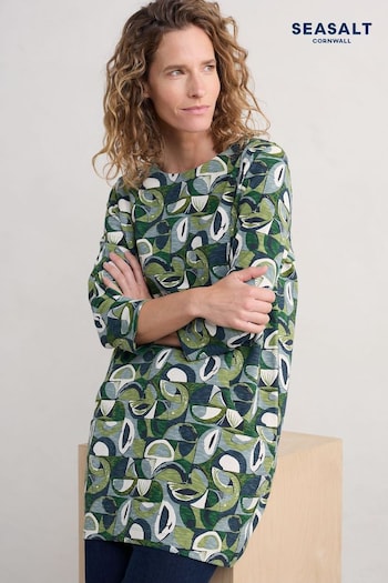 Seasalt Cornwall Green Shore Foraging Printed Tunic (AT4402) | £66