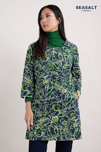 Seasalt Cornwall Inked Foliage Maritime Port Gaverne Tunic (AT4412) | £70