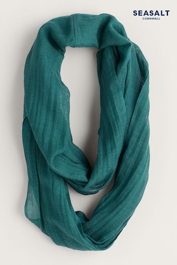 Seasalt Cornwall Blue Pretty Useful Circle Scarf (AT4421) | £28