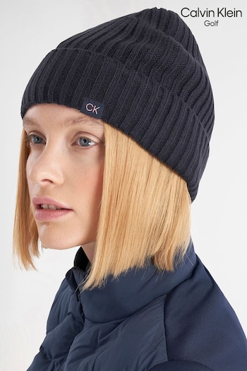 Calvin Klein Golf Orange Waldorf Cable Beanie (AT4483) | £20