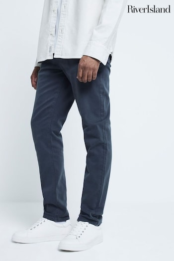 River Island Grey Slim Fit 100% Cotton Jeans (AT4566) | £40