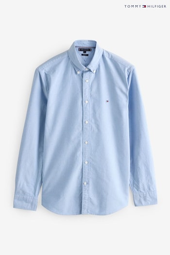 Tommy Hilfiger Blue Solid Heritage Oxford Shirt (AT5571) | £85