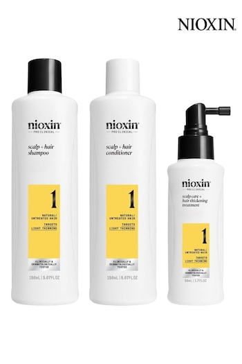 Nioxin Scalp + Hair Thickening System 2 for Natural Hair with Progressed Thinning Trial Kit (AT5988) | £43