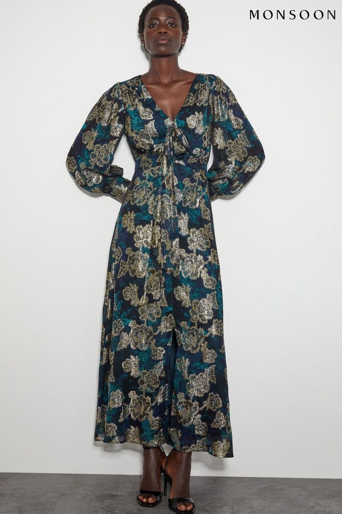Monsoon floral maxi dress shop