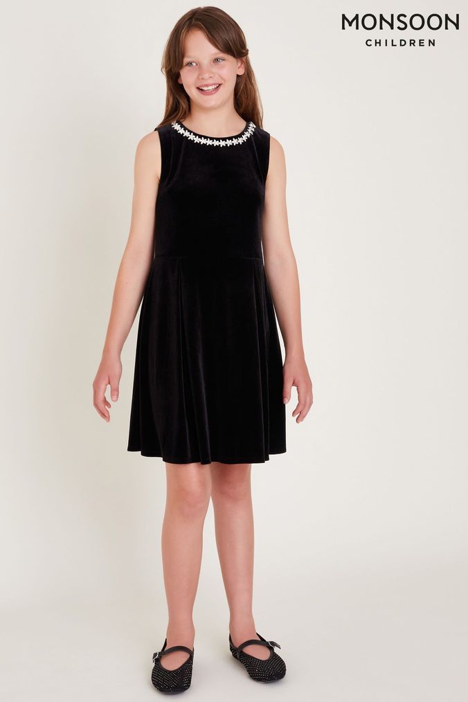 Next girls black dress outlet