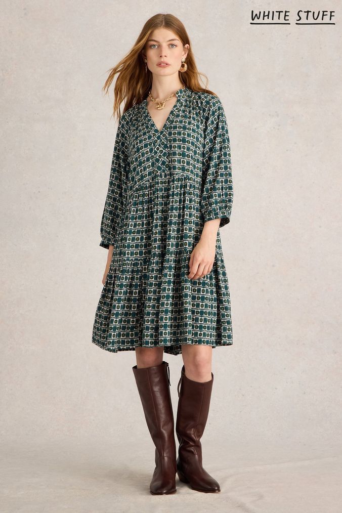 Buy Women s Knee Length Summer Dress Holiday Dresses Online Next UK
