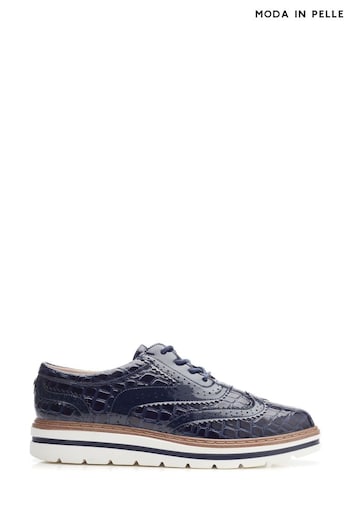 Moda in Pelle Gennisiss Lace up Patent Brogues (AT7397) | £99