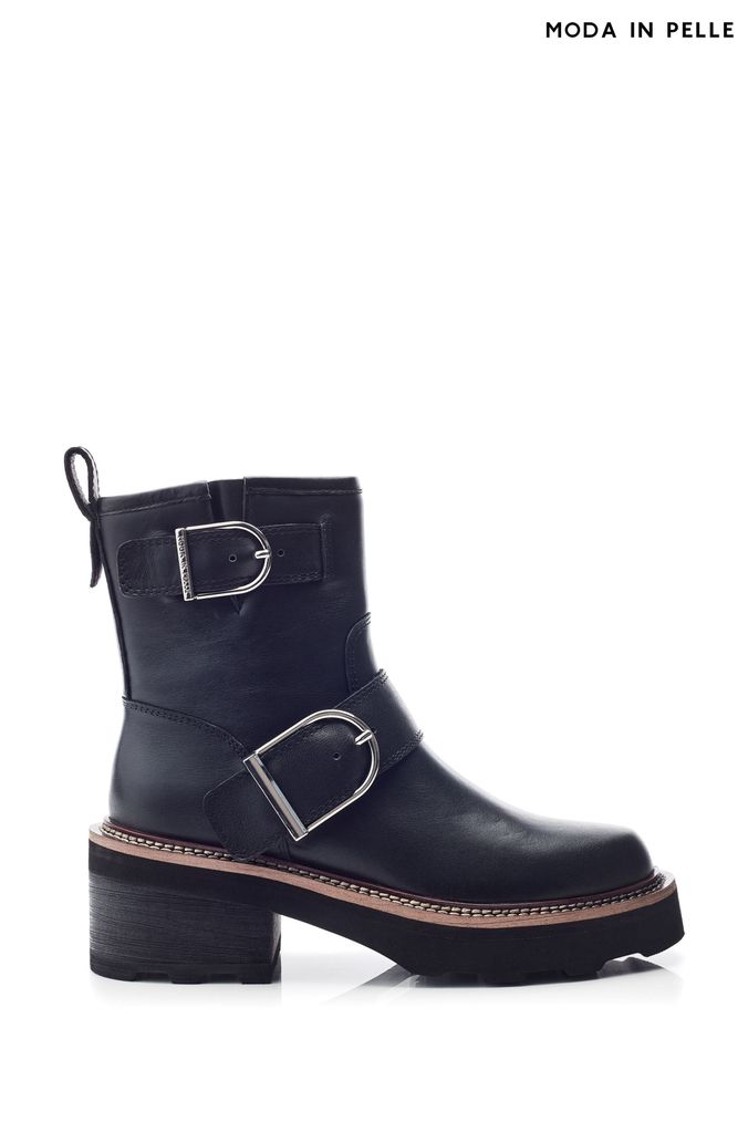 Moda in pelle biker boots shop