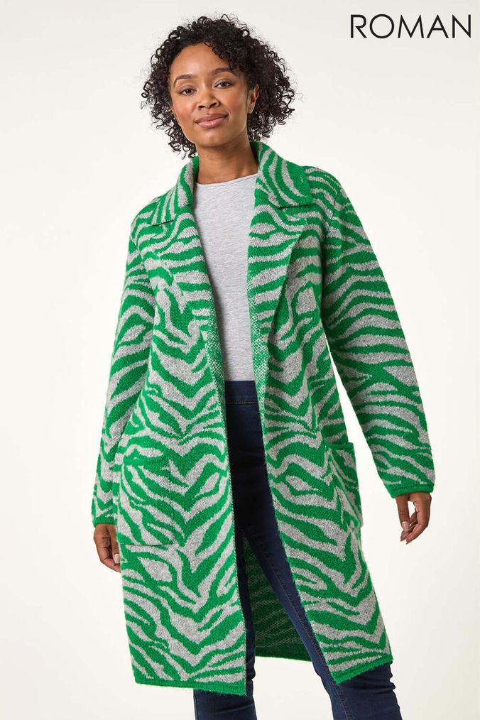 Animal print coatigan clearance