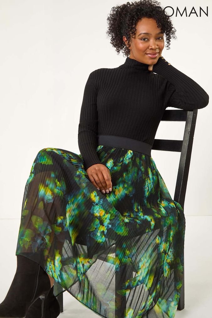 Buy Women s Pleated Floral Skirts Online Next UK