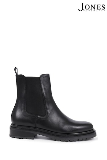 Jones Bootmaker Kefalonia Leather Chelsea Black Boots (AT7949) | £130