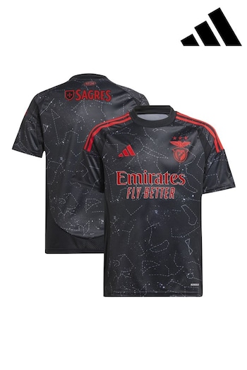 adidas Black Benfica Away Kids Shirt 2024-25 (AT8824) | £55