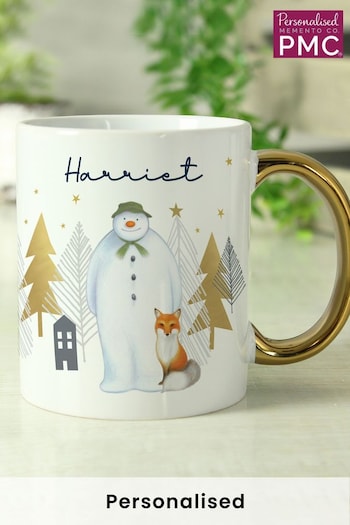 Personalised The Snowman Gold Mug Exclusive To Next by PMC (AT9018) | £15