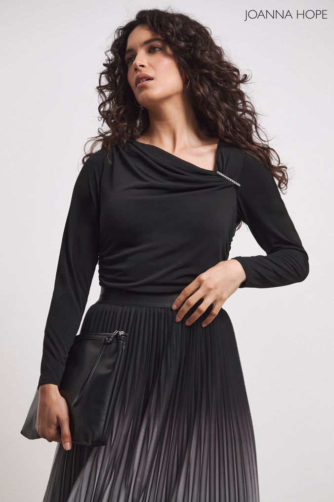 Buy Women s Blouses 18 Joanna Hope Long Sleeve Plain Tops Online ParallaxShops