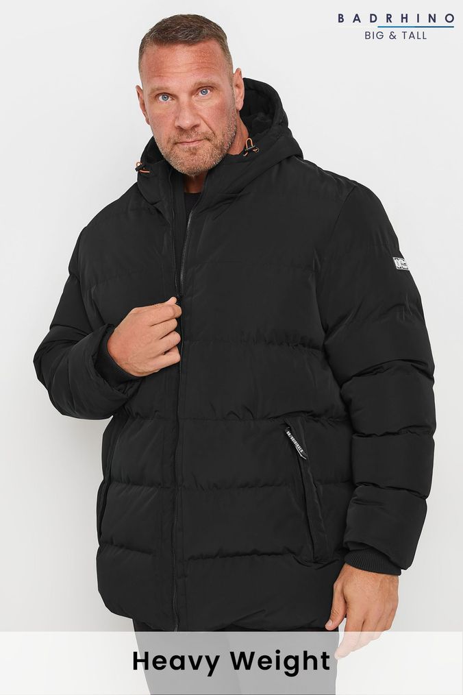 Men s Black Puffer Jackets Black Lightweight Jackets Next UK