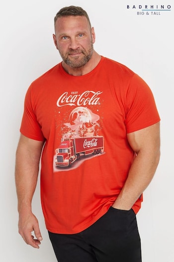 BadRhino Big & Tall Red 100% Cotton Coca Cola T-Shirt (AT9651) | £24