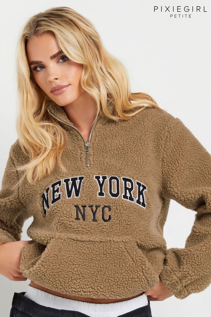 Petite fleece pullover online