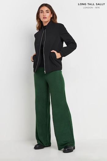 Long Tall Sally Green Wide Leg Cashmillon Trousers (AU0682) | £36