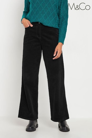 M&Co Black Co-ord Wide Leg Trousers (AU0693) | £39