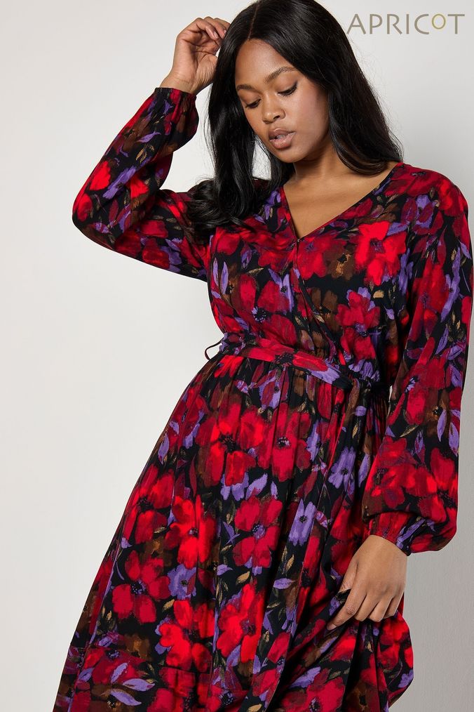 Next red floral dress online