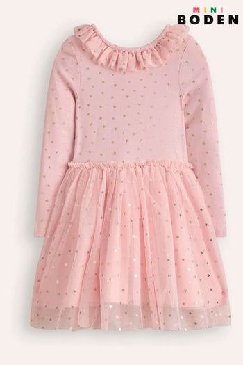 Boden Pink Rose Twirly Tulle Dress (AU1267) | £39 - £45