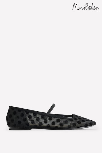 Boden Black Mary Jane Ballet Flats (AU1295) | £110