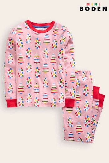 Boden Pink Snug Glow-In-The-Dark Pyjamas (AU1313) | £27 - £32