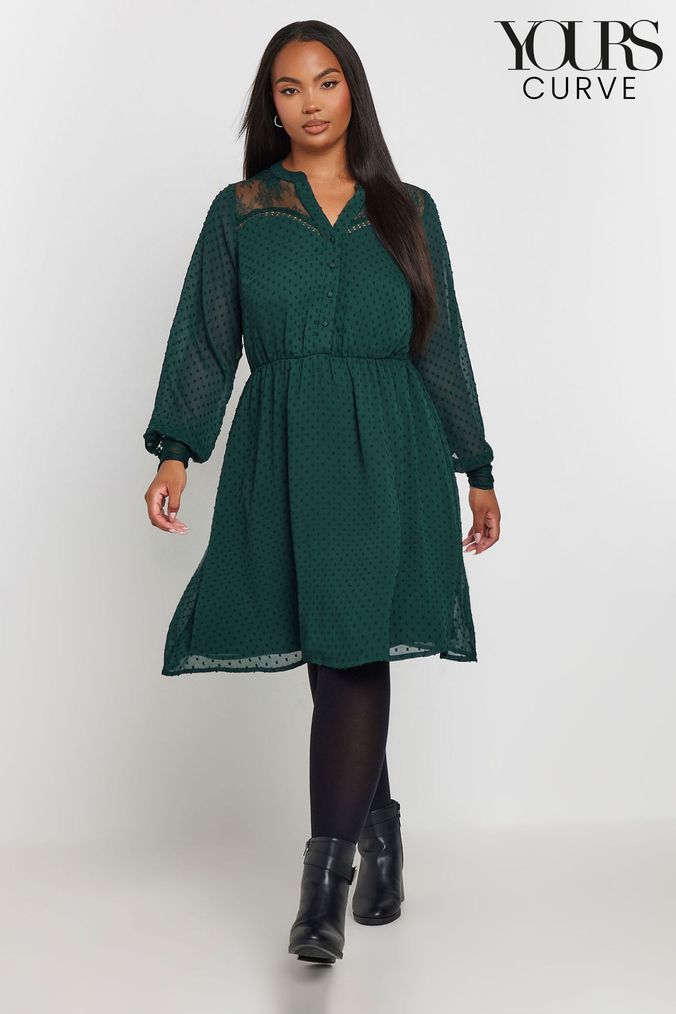 Next green lace dress new arrivals