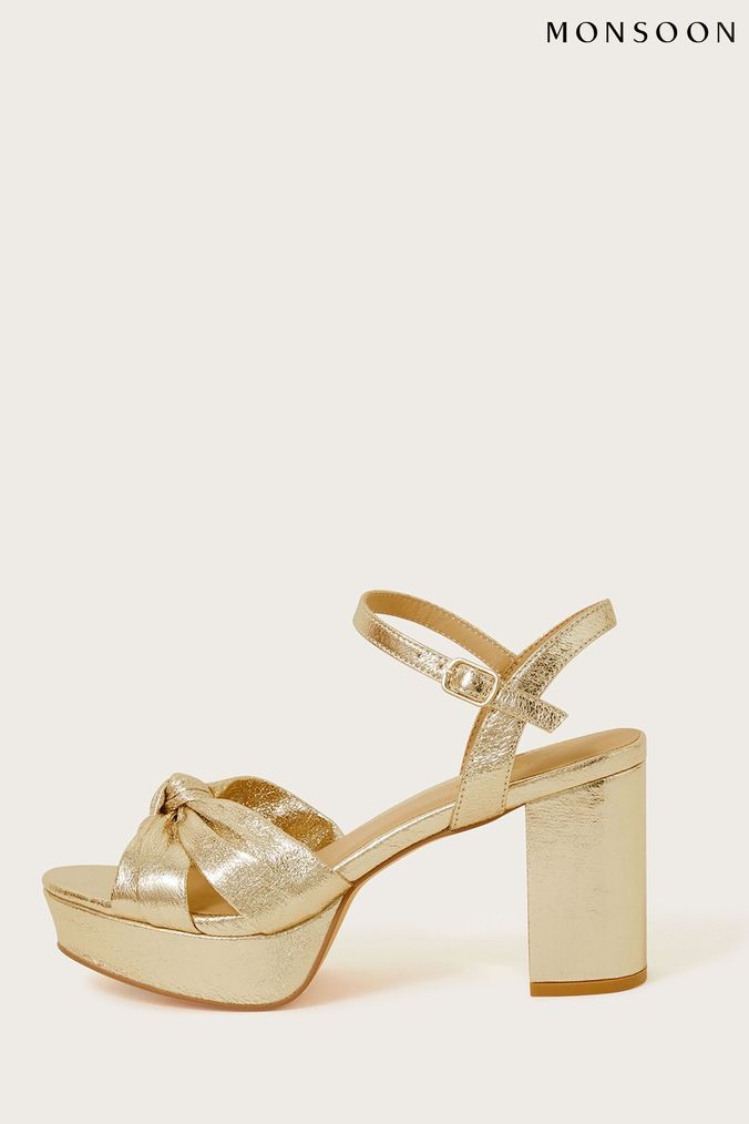Gold high heels uk outlet
