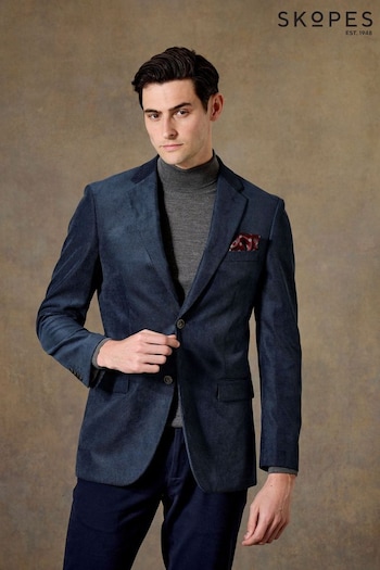 Skopes Blue Tailored Fit Hodgkinson Textured Jacket (AU2284) | £119