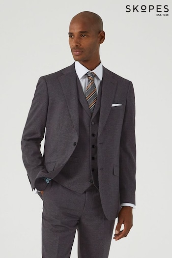 Skopes Grey Norris Check Tailored Fit Suit Jacket (AU2286) | £155