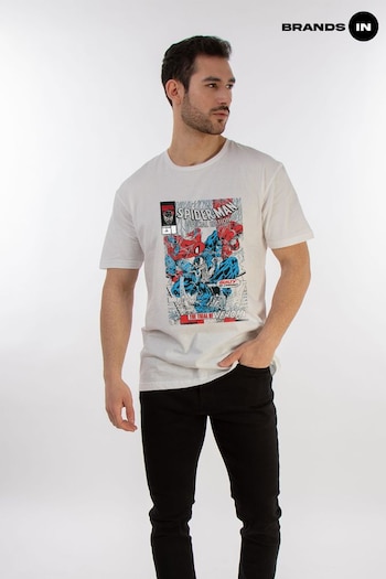 Brands In White Men Marvel Comics Spider Man Special Edition 100% Cotton T-Shirt (AU2484) | £23